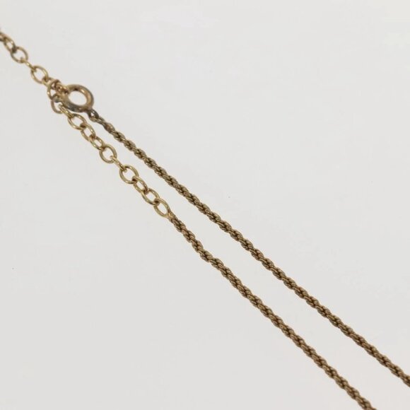 Christian Dior Necklace Metal Gold Tone Auth 142058 - Picture 12 of 16